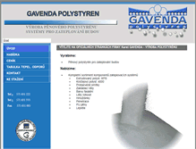 Tablet Screenshot of gavenda.cz