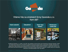 Tablet Screenshot of gavenda.eu